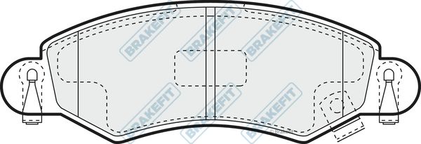 APEC BRAKING Комплект тормозных колодок, дисковый тормоз PD3306